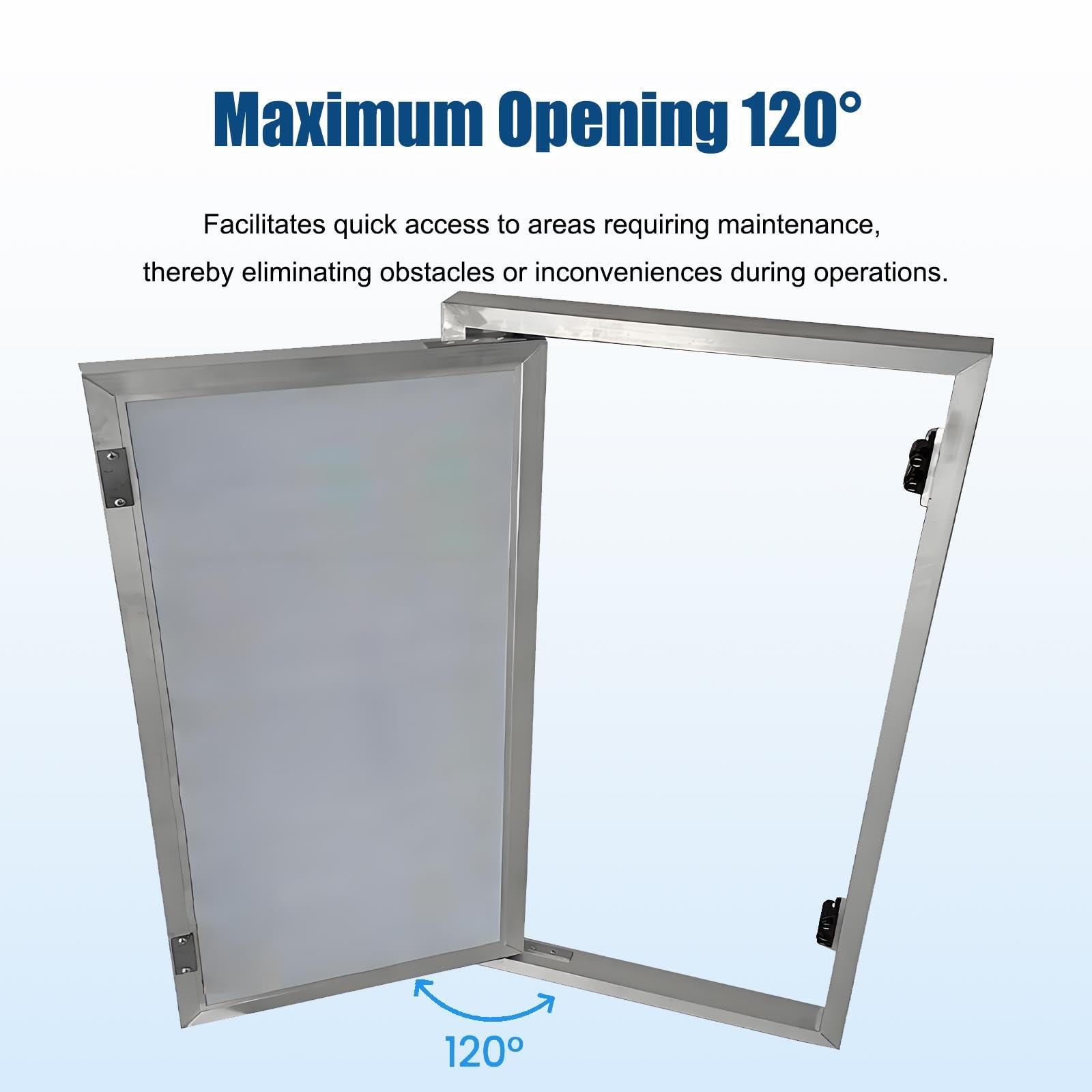 Puerta de inspección de Montaje a RAS, Panel de Acceso de Aluminio Ligero con pestillo magnético para un fácil Acceso a Las Empresas de Servicios en la Pared