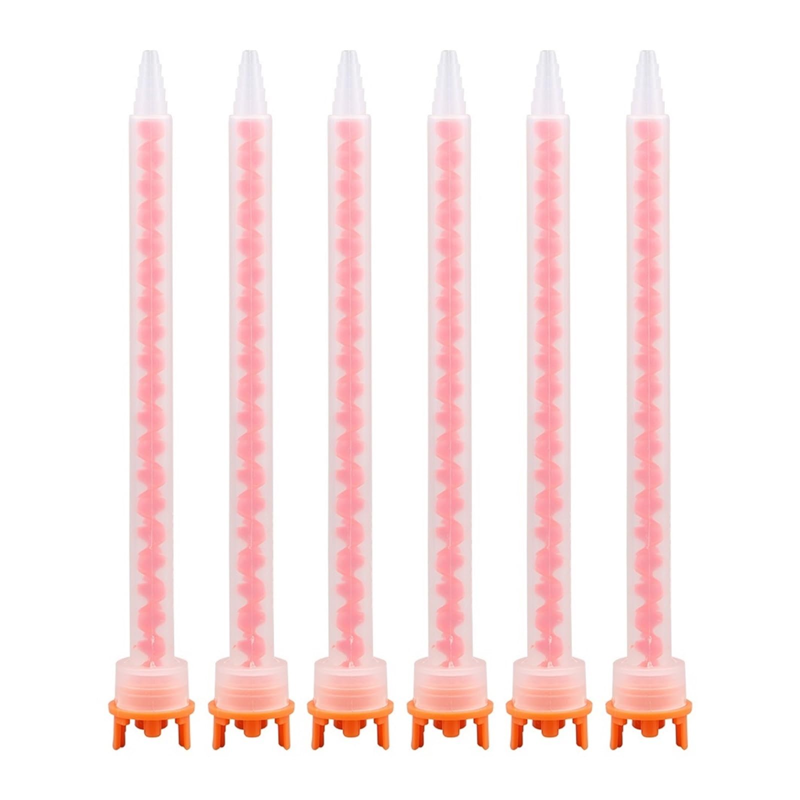 Epoxy Mixing Nozzle 20pcs Epoxy Static Mixing Nozzle MFHX08-18T Adhesive Cartridges Tip (4:1/10:1 Ratio)