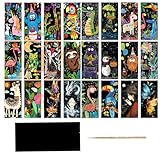 YIPFEN 2-teiliges Kratzbild-Set mit Tiermotiven，kratzbilder Erwachsene (15,5 x 7 cm)