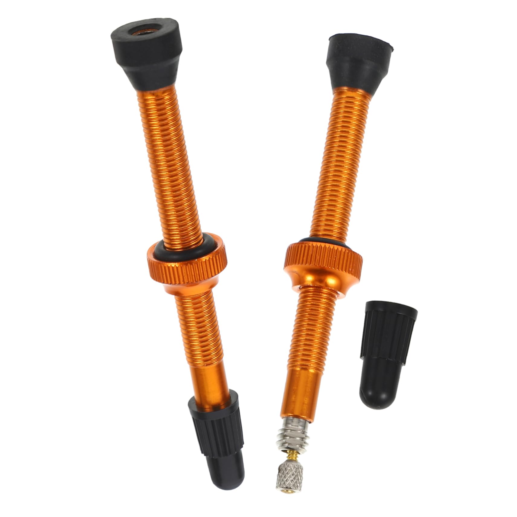 ULTECHNOVO 1pair Tubeless Valve Stems for Bike Tires Caps Stem Essential Accessory for Cycling Rod Cap for Cyclists