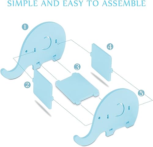 Miniatura 5 de COOLOO Soporte para lápices, soporte para teléfono celular, accesorios de oficina de elefante lindo, soporte de escritorio para tableta, decoración