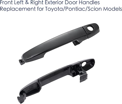 Miniatura 3 de Manija de puerta delantera izquierda y derecha del lado del pasajero para Toyota Camry 2002-2006, Toyota Rav4 2001-2012, 2003-2013 Corolla Matrix,