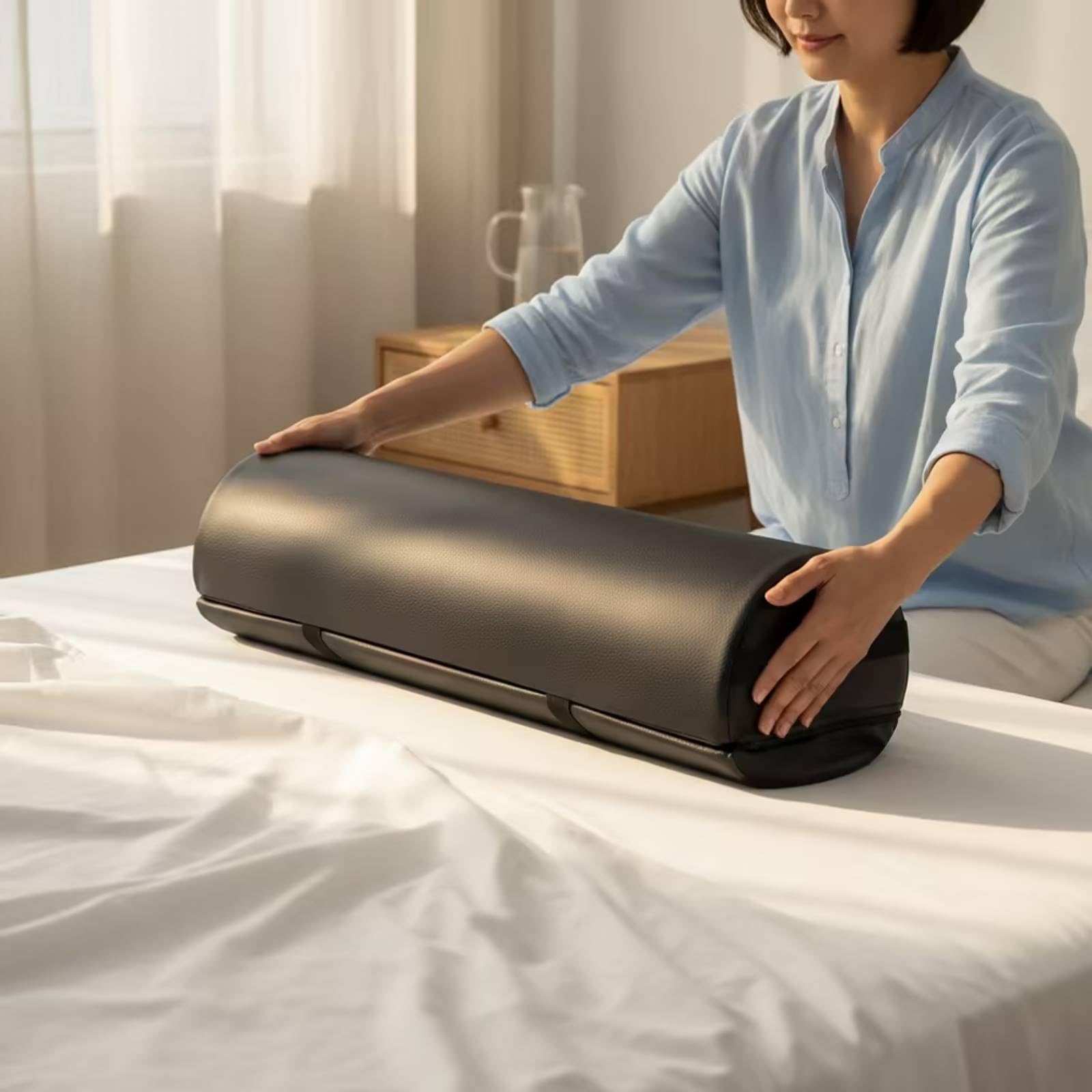 Almohada Elevación Piernas Portátil Almohada Elevadora Piernas Cómoda Cojín con Funda Impermeable para Sofá