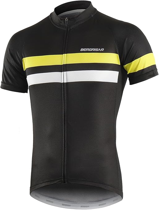 BERGRISAR Fietsshirt heren mouwloos fietsvest mesh sneldrogend fiets onderhemd, zwart, XXL