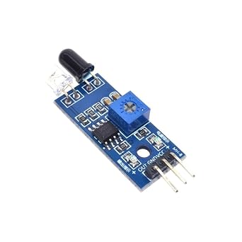مستشعر تجنب عوائق الأشعة تحت الحمراء (2pcs) IR محول واستقبال أنبوب كهروضوئي 3 -pin متوافق مع Ar-duino Smart Car Robot