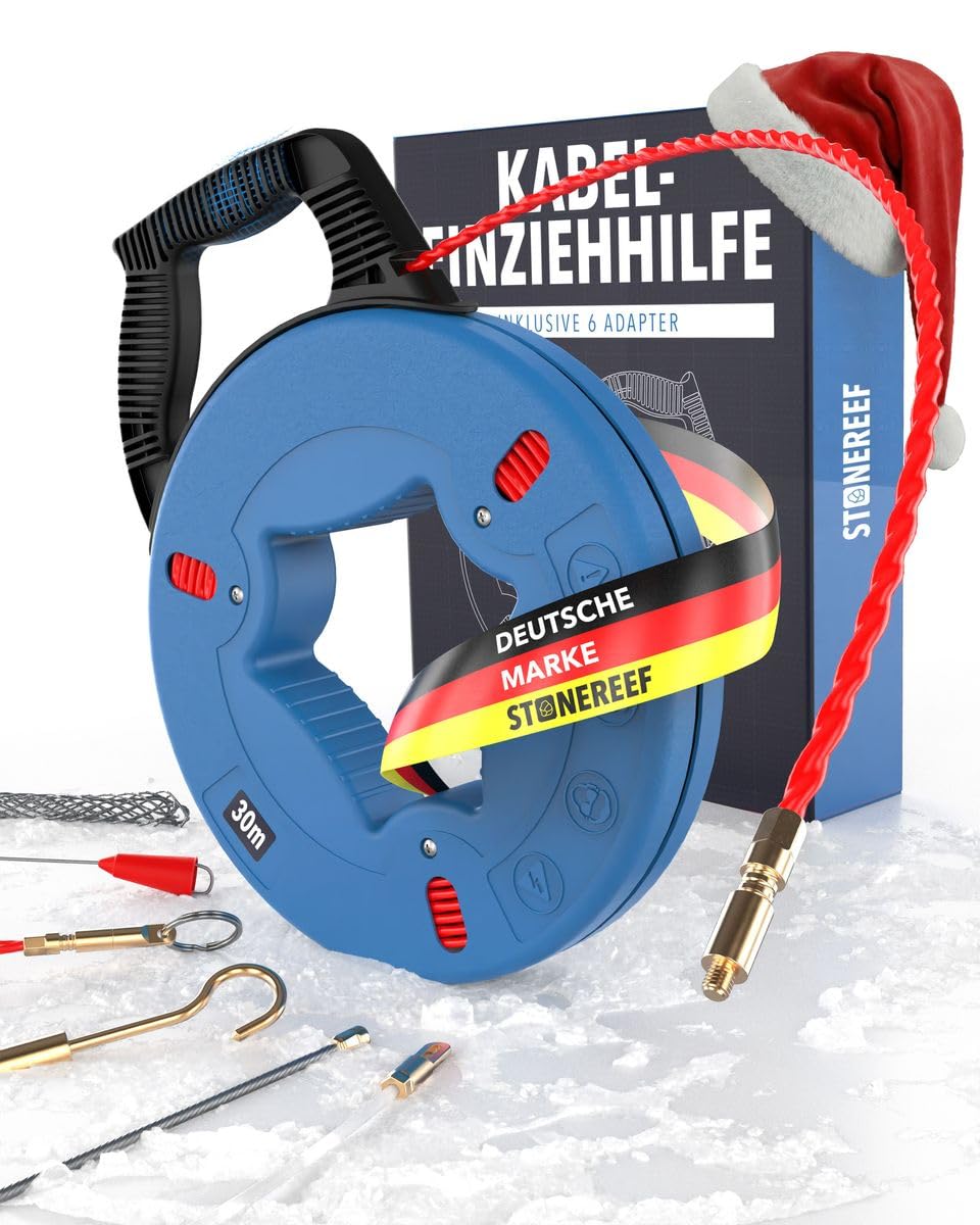 Retractable Spiral 30 m - Cable Retraction Aid with Retractable Spring, Retractable Aid for Empty Pipes, Cable Feed Aid for Empty Pipes, Pull Wire, Cable Puller for Cables and Electrical Installations-picture-16