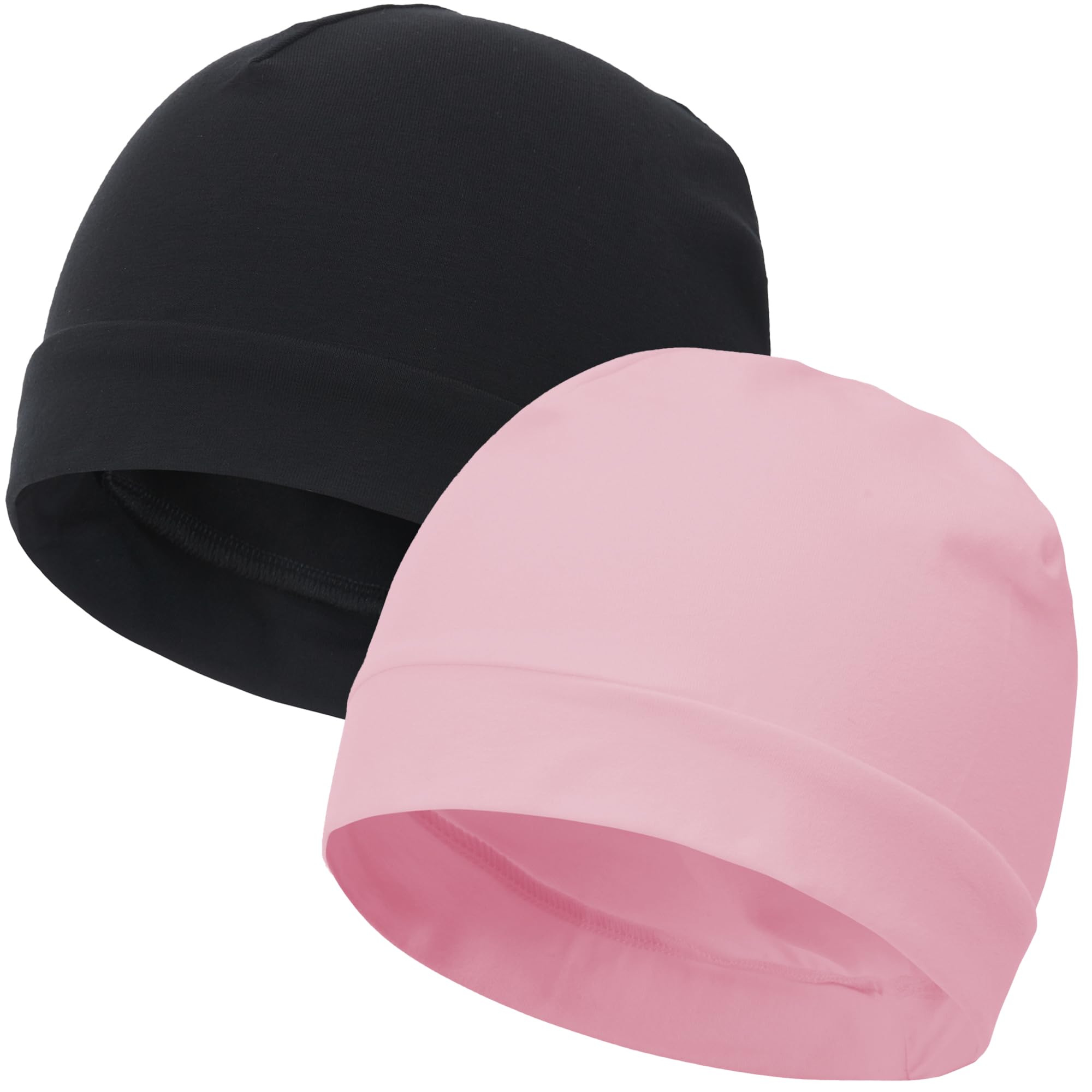 vidsel 100% Cotton Skull Caps Beanie Night Cap Sleep Hats for Men Women