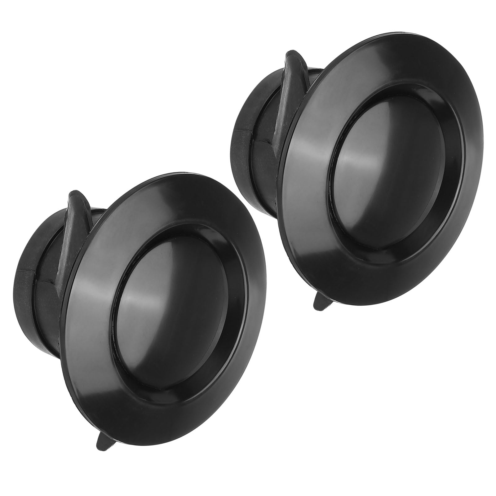 Grille d'aération ronde noire réglable pour éliminer l'humidité de la cuisine et du salon