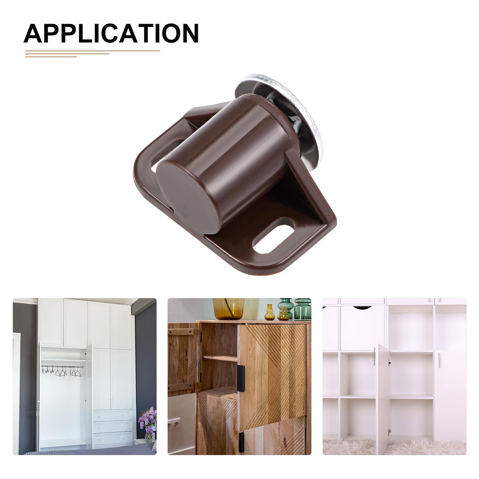 DTGN 35x22mm(LxW) Magnetic Touch Latch, 4 Pack, Good for Kitchen Cupboard Drawer Furniture - Image 4