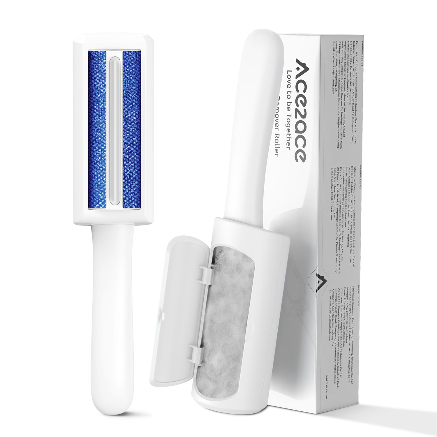 ACE2ACE Pet Hair Remover Roller, Mini Lint Roller Remover Brush, Reusable, Self-Cleaning Cat Dog Fur Removal Brush Picks Animal Hair from Sofa, Bedding, Furniture,Carpet,Cothes,Cat Tree-image-19