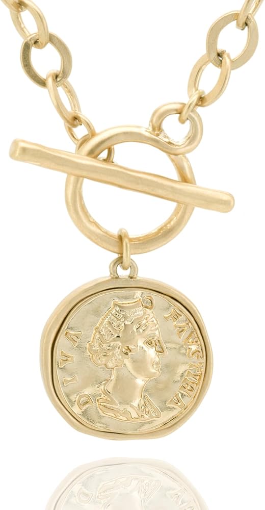 Chunky Coin Statement Necklace