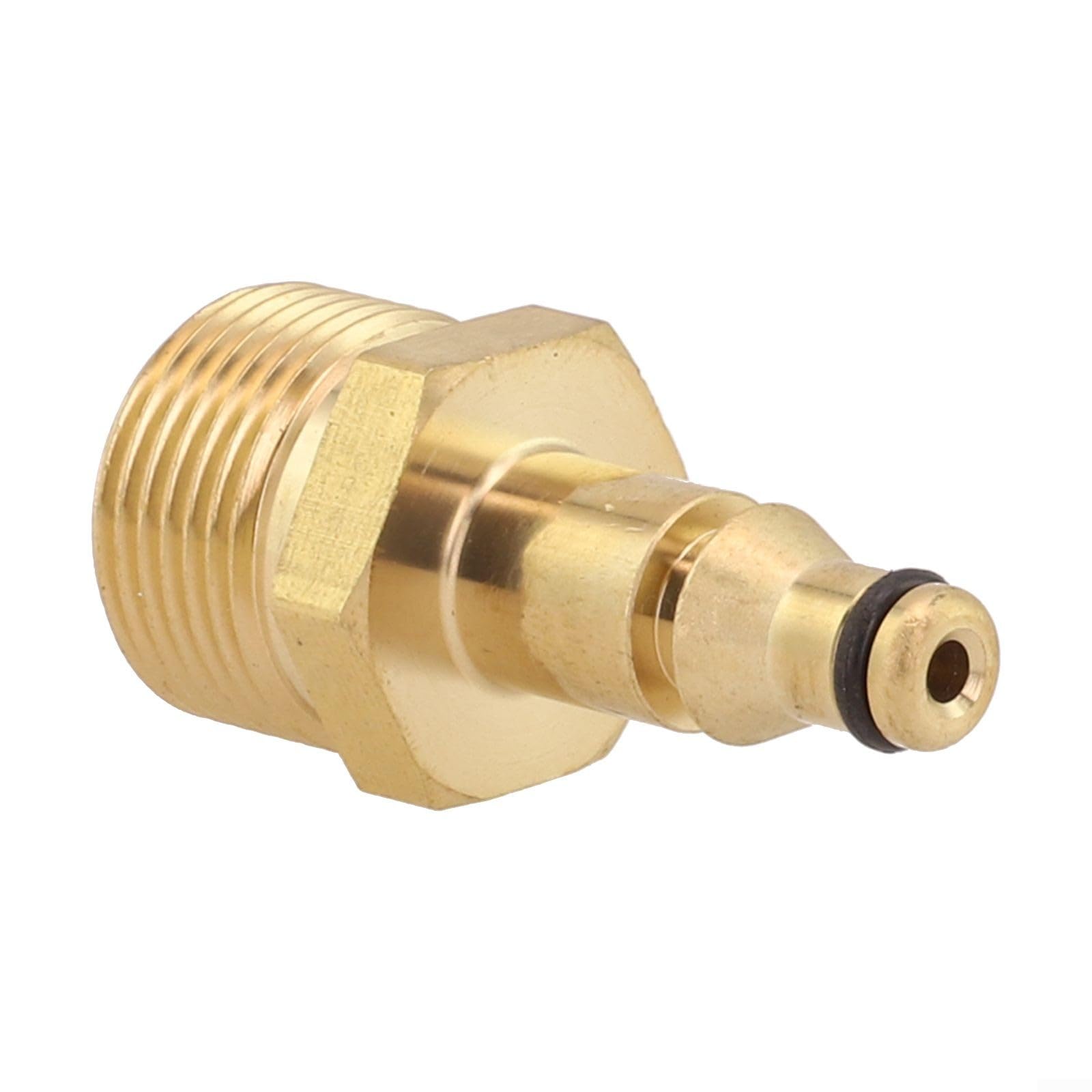 High Pressure Washer Adapter Brass Quick Connect Hose Pipe Converter Tool for 220 Bar 3200 PSI Male Thread(for Leach)