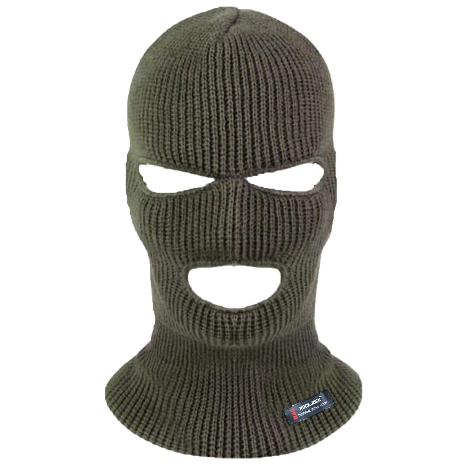 Highlander Khaki 3 Hole Thinsulate Balaclava