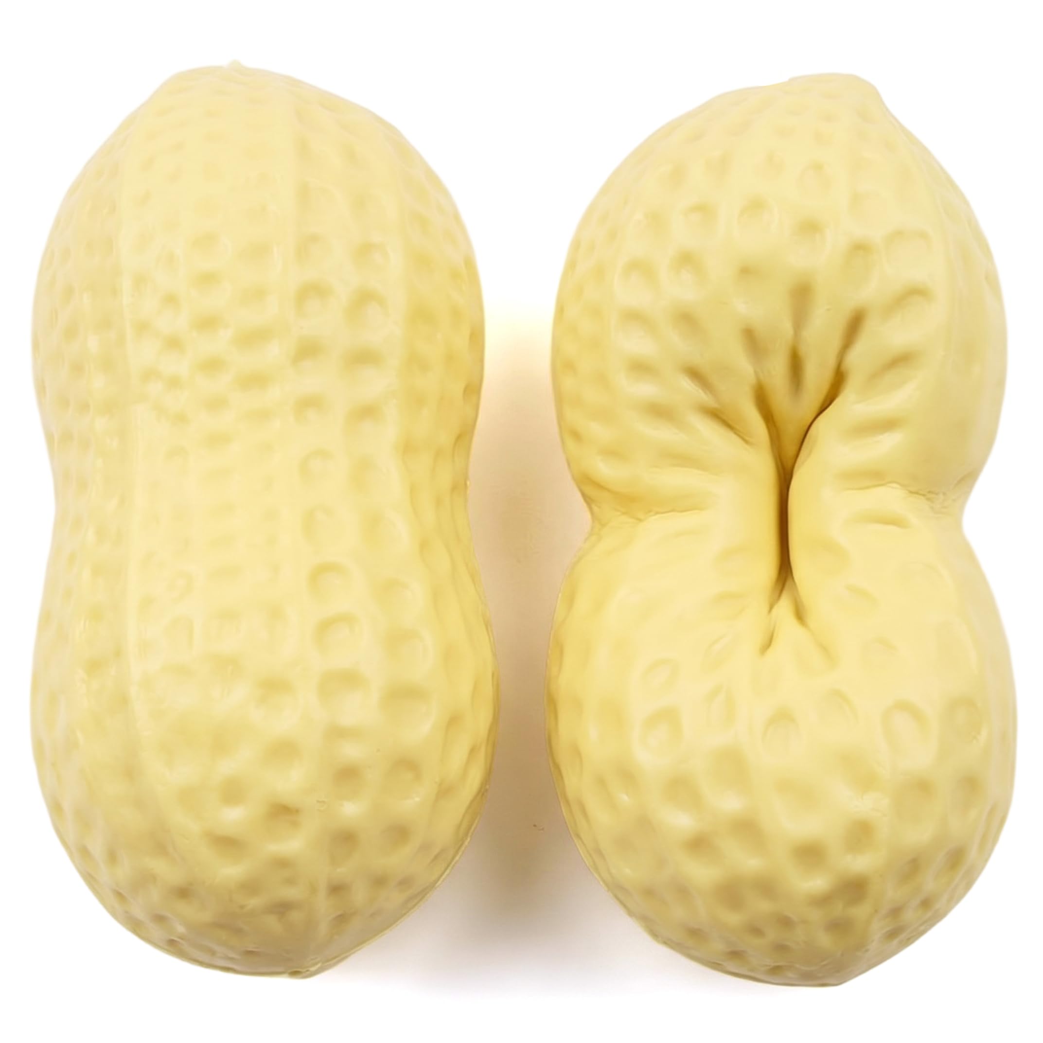 Squish Toy 24PCS Peanut Squish Toys, Slow Rise Stress Relief, Realistic Yellow, 4.33x1.97