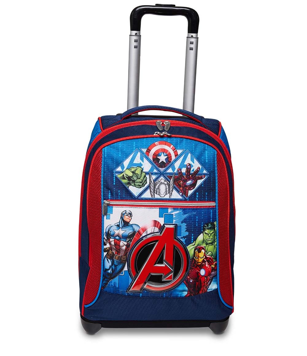 Seven BIG TROLLEY AVENGERS EARTH'S MIGHTIEST HEROES, Doppio Scomparto, Tasche multifunzione, Per bambini, Scuola elementare, Viaggi e tempo libero, Idea regalo