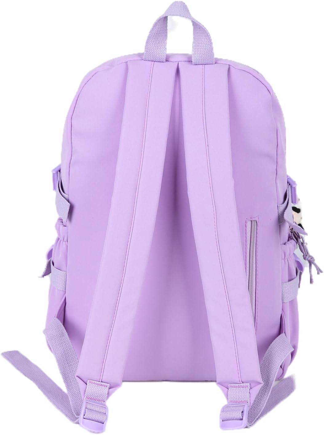 Kawaii Backpack with Cute Bear Plush Kawaii Pin Accessories Large Capacity Aesthetic School Bags Cute Bookbag for Girls Teen Purple - Image 4