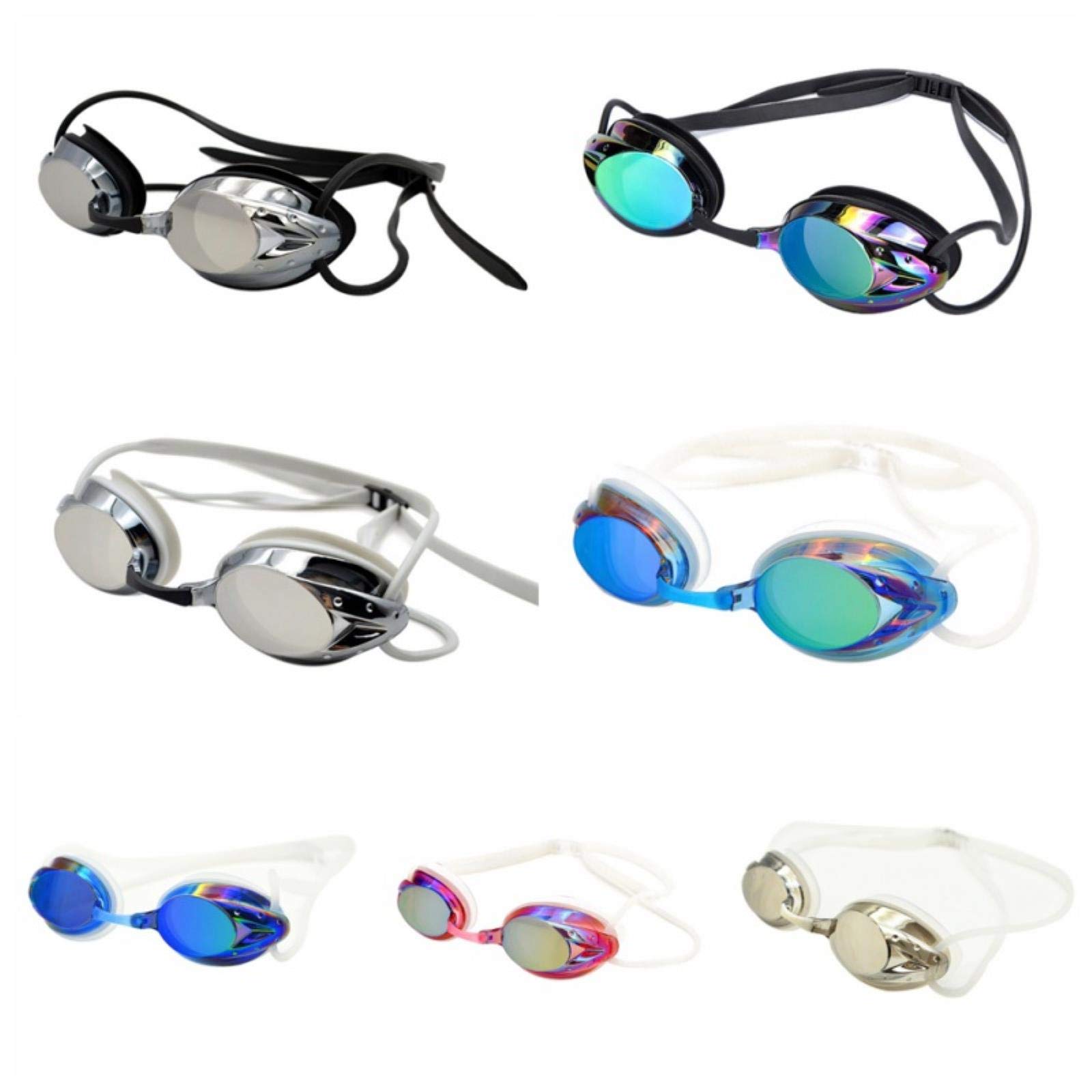 occhialini da nuoto, Occhiali da nuoto for uomo e donna, professionali, antiappannamento, protezione UV, occhiali in silicone impermeabili