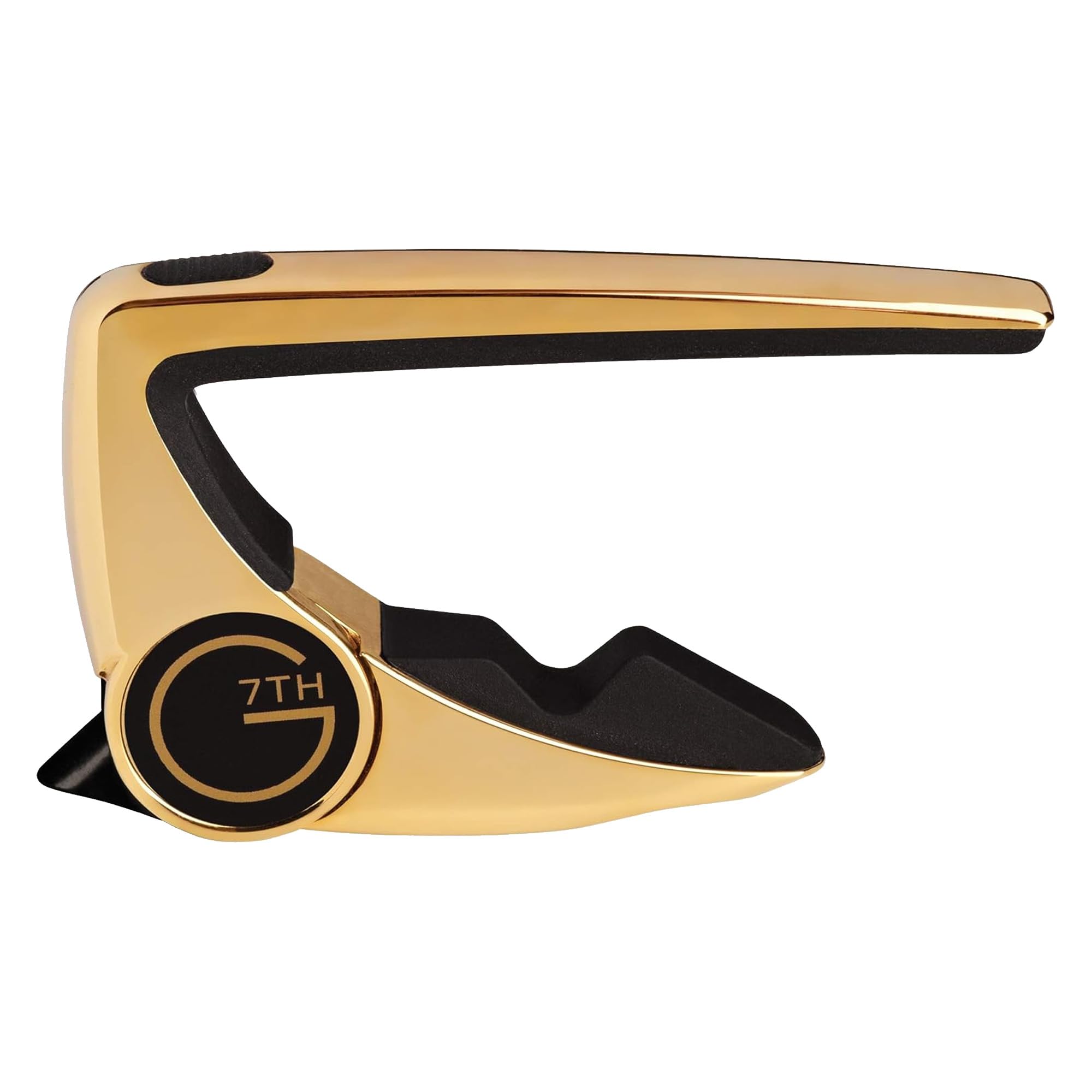 G7th Performance 2 Classical Guitar Capo with Elegant 18kt Gold Plate Finish, Intuitive Tension Control, Protective Silicone Padding, Easy One-handed Operation for Flamenco & Classical Guitars - 62mm