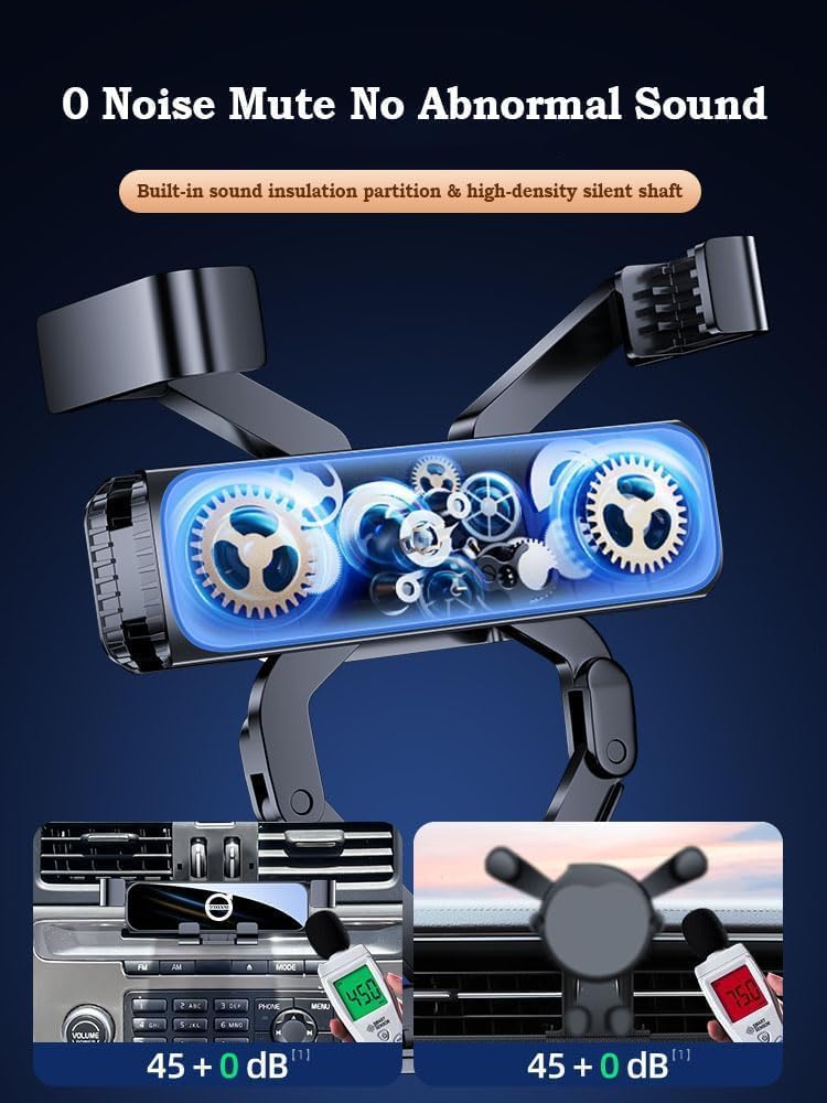 Mobile Phone Automobile Cradles for Volvo XC60 2022-2023, 360° Rotatable Sturdy and Practical Car Phone Mount Cradle Car Accessories,B