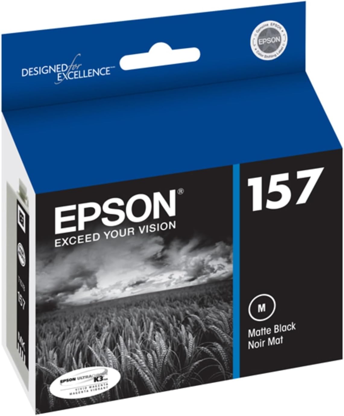 Epson UltraChrome K3 157 Inkjet Cartridge (Matte Black) (T157820)