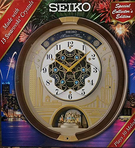 Seiko Swarovski Melody In Motion Wall Clock-2019 Edition-Qxm382Brh #TOP3