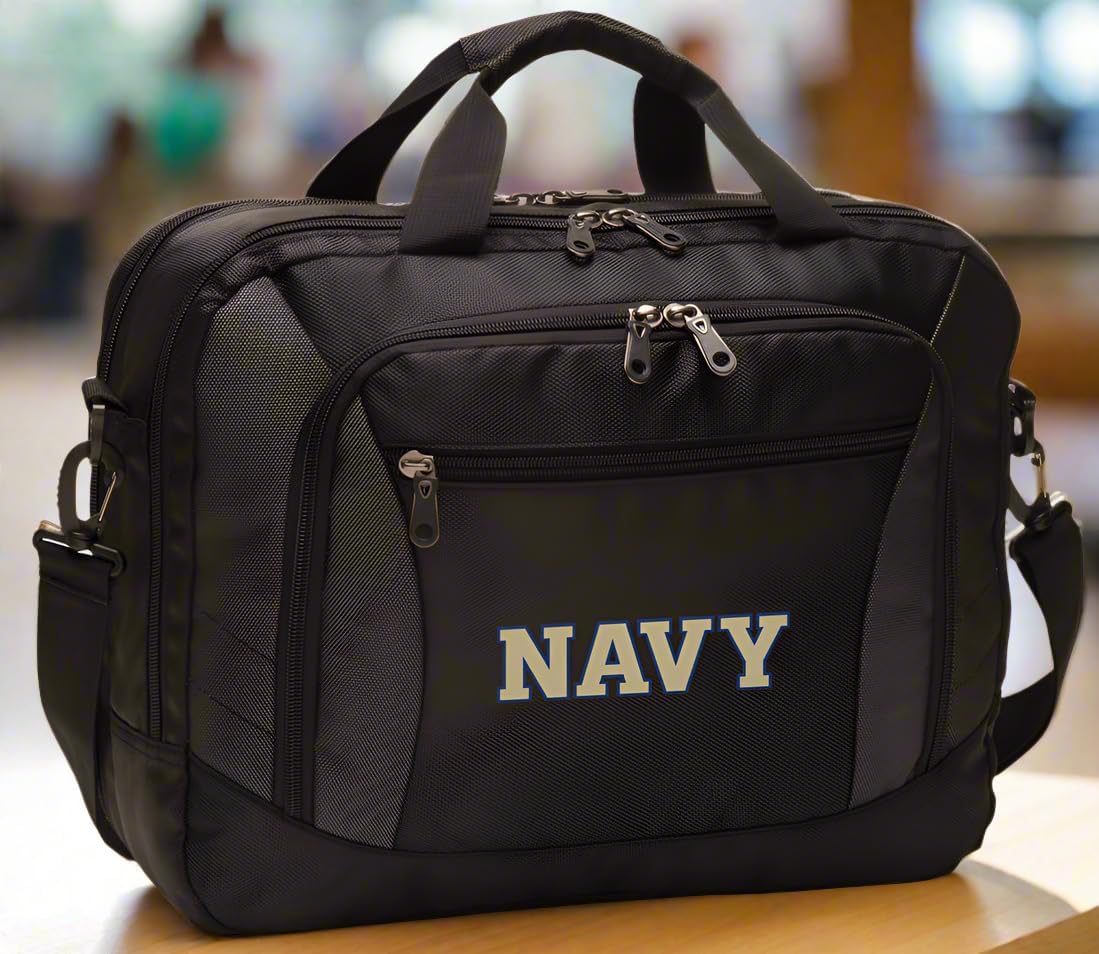 Broad Bay Naval Academy Laptop Bag Best USNA Navy Computer Briefcase Bags