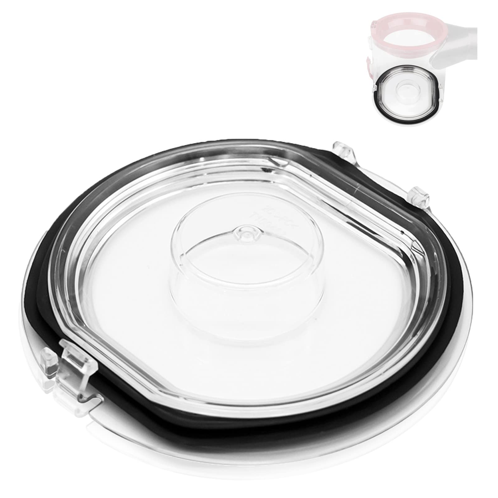 KiimSinBin Lid Cap Replacement for Dyson V7 V8 Vacuum Cleaner Accessories Cover with Sealing Ring