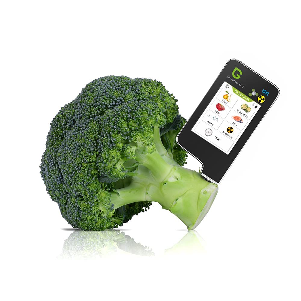 Greentest Eco 6 portatile Rilevatore di Nitrati + Rivelatore di radiazioni + acqua prova TDS radiometro geiger counter nitrate test radiation detector (Nero)