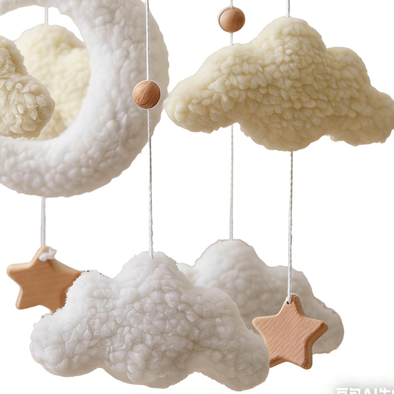 Mobile pour Lit Bébé | Rotatif à esthétique apaisante | Mobile bohème | pour Berceau Mur Fenêtre Maison Garçons Fille Jeune Enfant