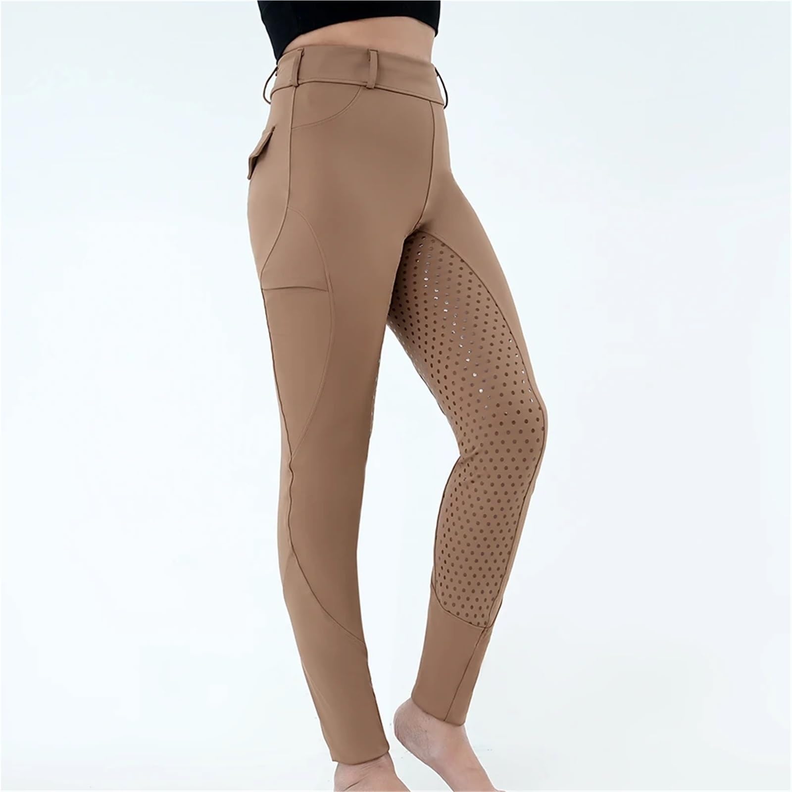 Pantalones de equitación for Mujer, Pantalones Montar con Asiento Completo, Mallas Entrenamiento Ecuestre para Ciclismo Y Deportes