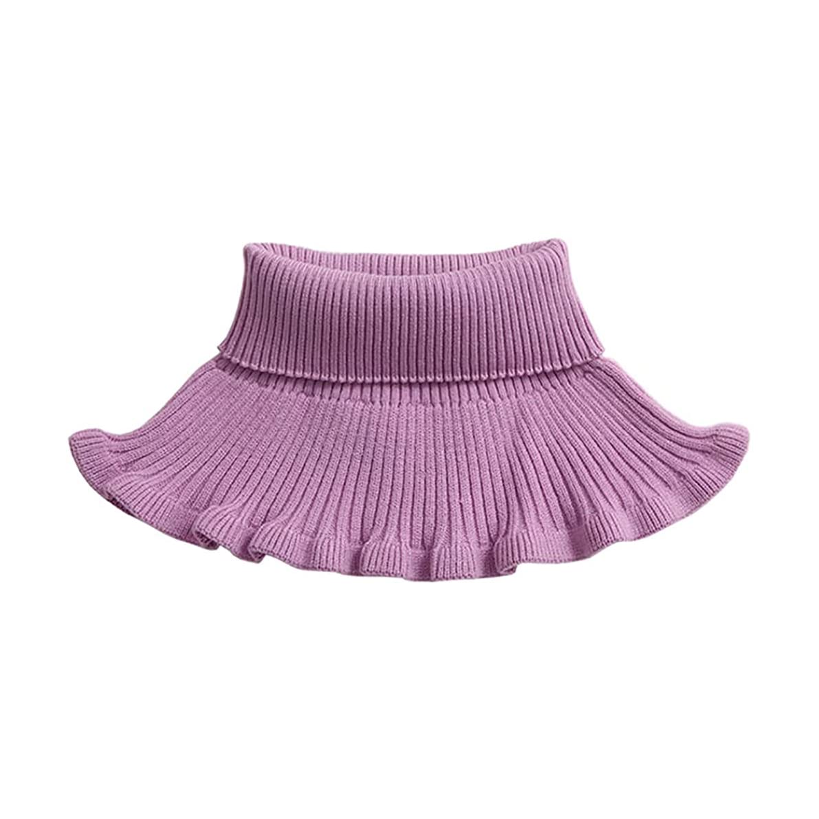 Fake Collar Detachable Turtleneck Dickey Collar Neck Cover Faux False Collar Half Top Mock Blouse Collar, M-purple, 8-20