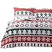 Bedsure Christmas Quilt Set Full/Queen Size (90x96 inches) - Gingerbread Man Pattern - Soft Microfiber Lightweight Coverlet Bedspread for All Season - 3-Piece Bedding (1 Quilt + 2 Pillow Shams)