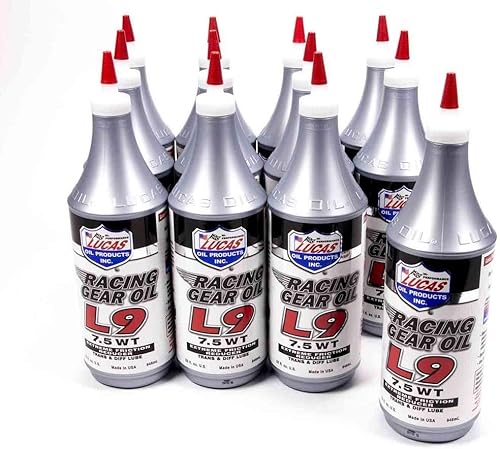 Lucas Oil 10456-12PK L9 Aceite sintético para engranajes de carreras (caja de 12)