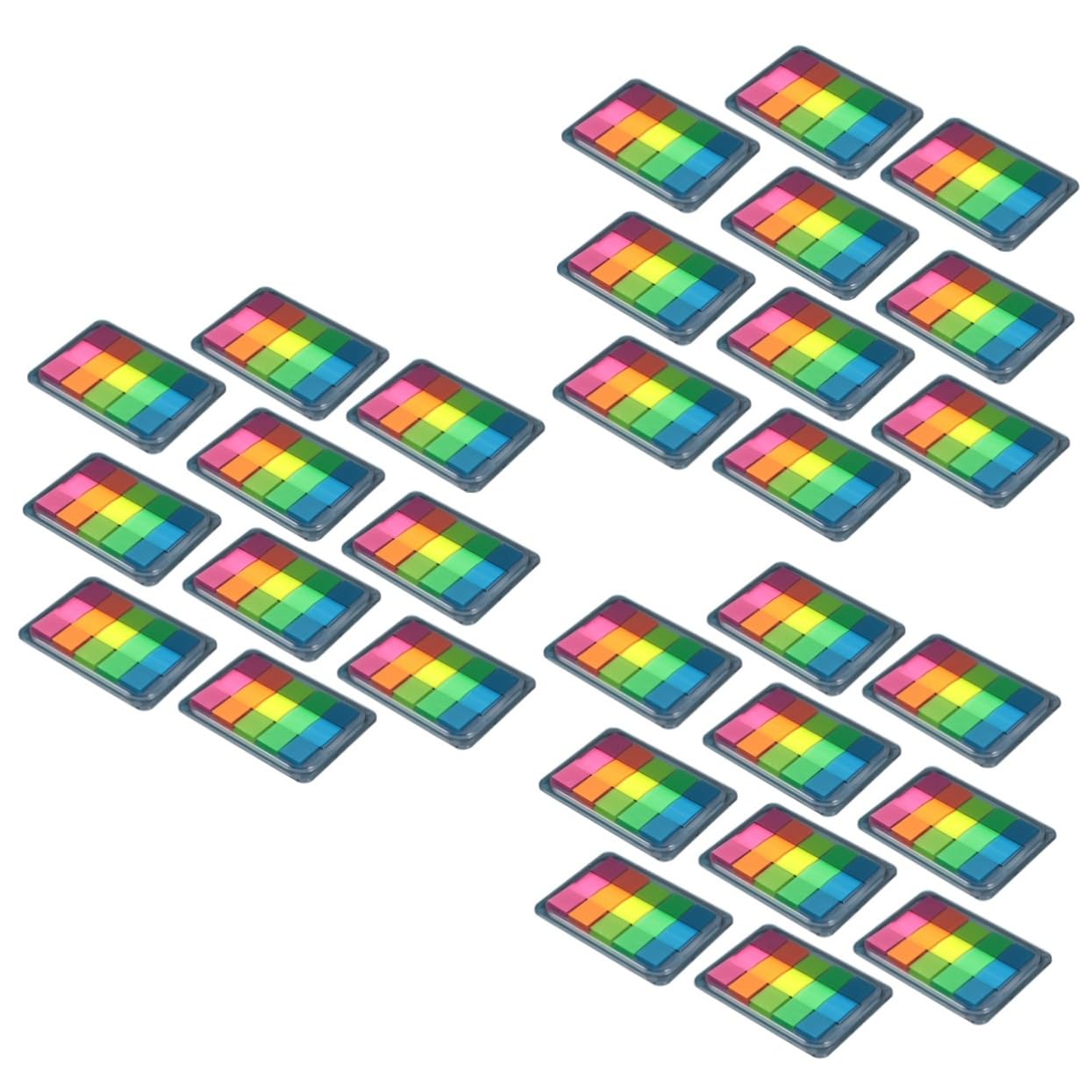 Tofficu 30piezas Etiquetas Adhesivas Fluorescentes Para Indexar Notas Post Coloridos y Adorables Para Oficina y Escuela
