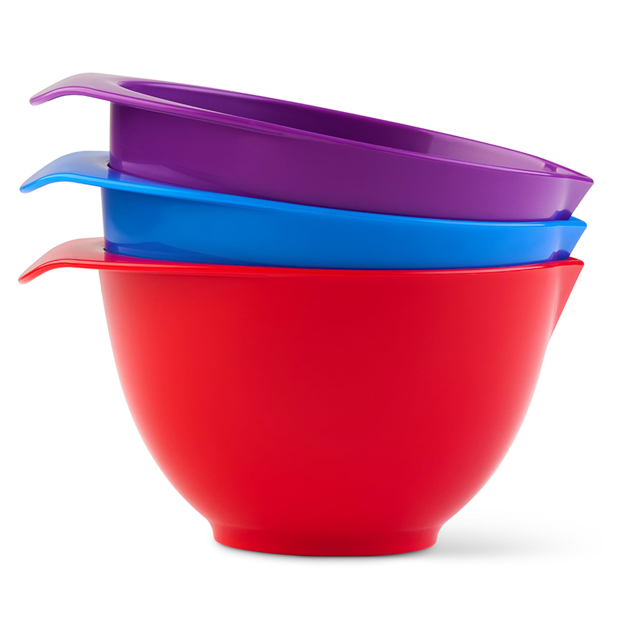 WePrep - Colourful Bowl Set - Meal Prep, Mixing, Serving, Baking, Salads, Sauces & Snacks - 3 x 1.75-2l