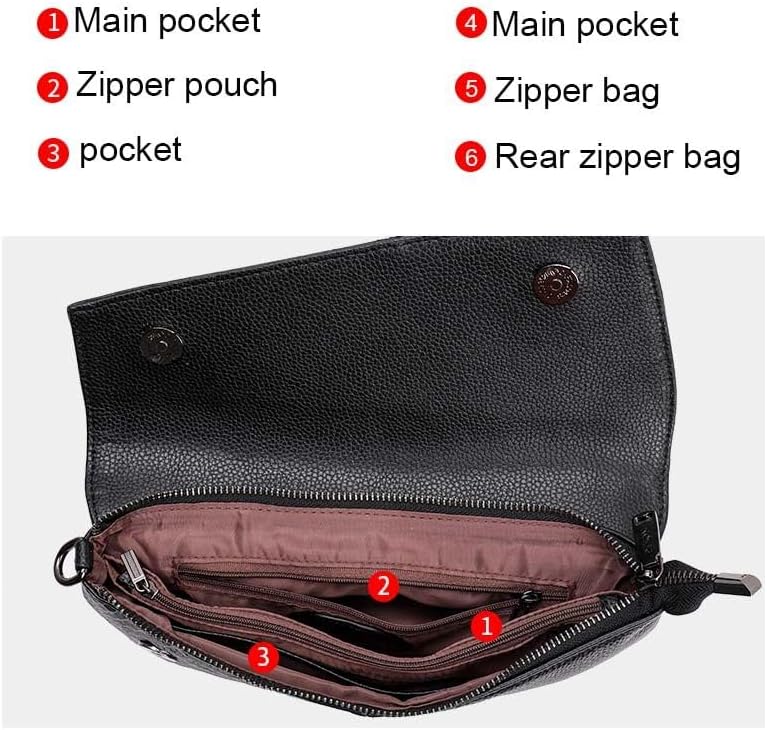 Genuine leather snake pattern handbag for women's fashionable and versatile top layer cowhide one shoulder crossbody small bag，purse