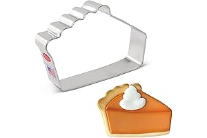 Pumpkin Pie Slice Cookie Cutter 4.5" Made in USA