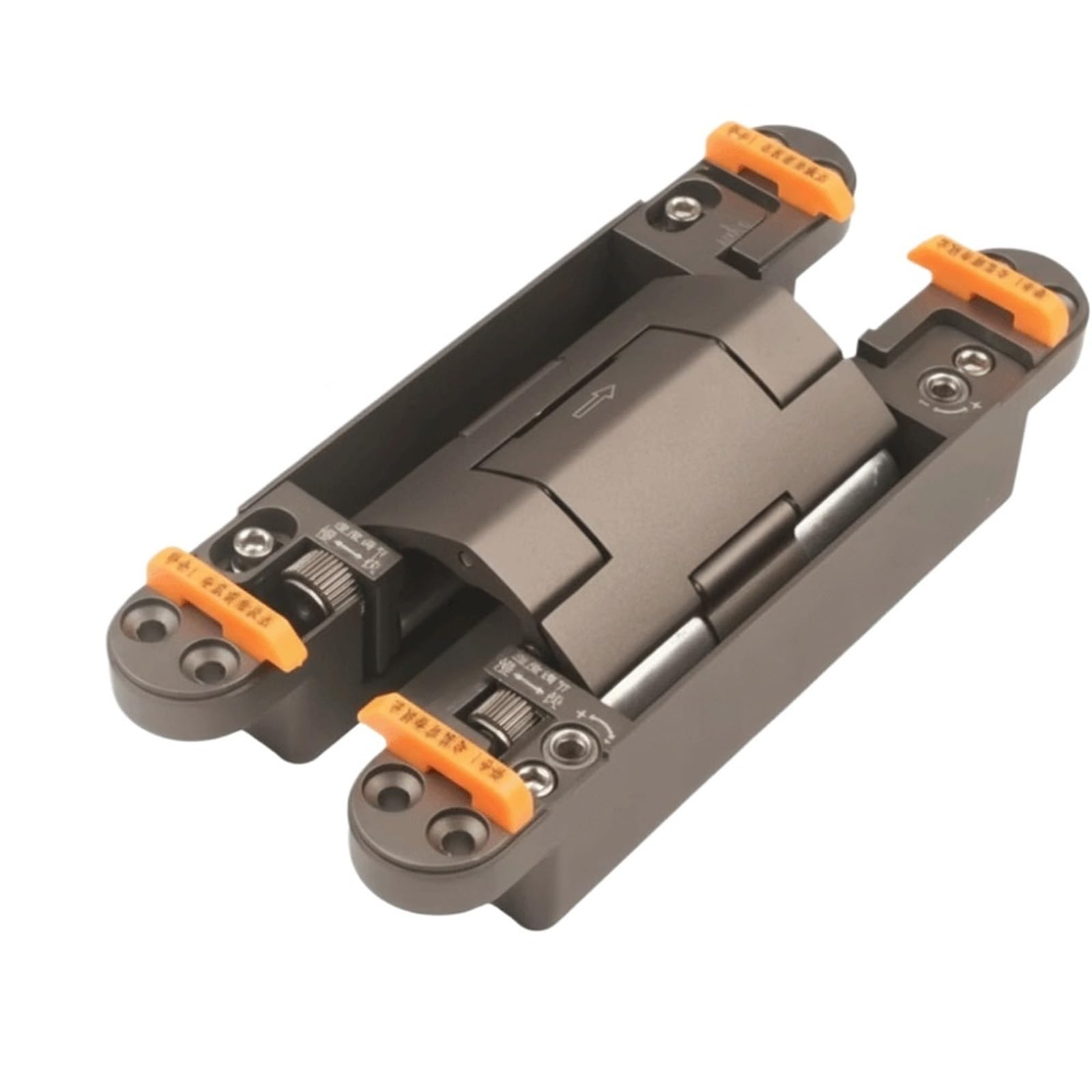 Adjustable Hinges Invisible Hydraulic Hinge Adjustable Silent Auto Closing for General Furniture Door Fitting(Style-E)