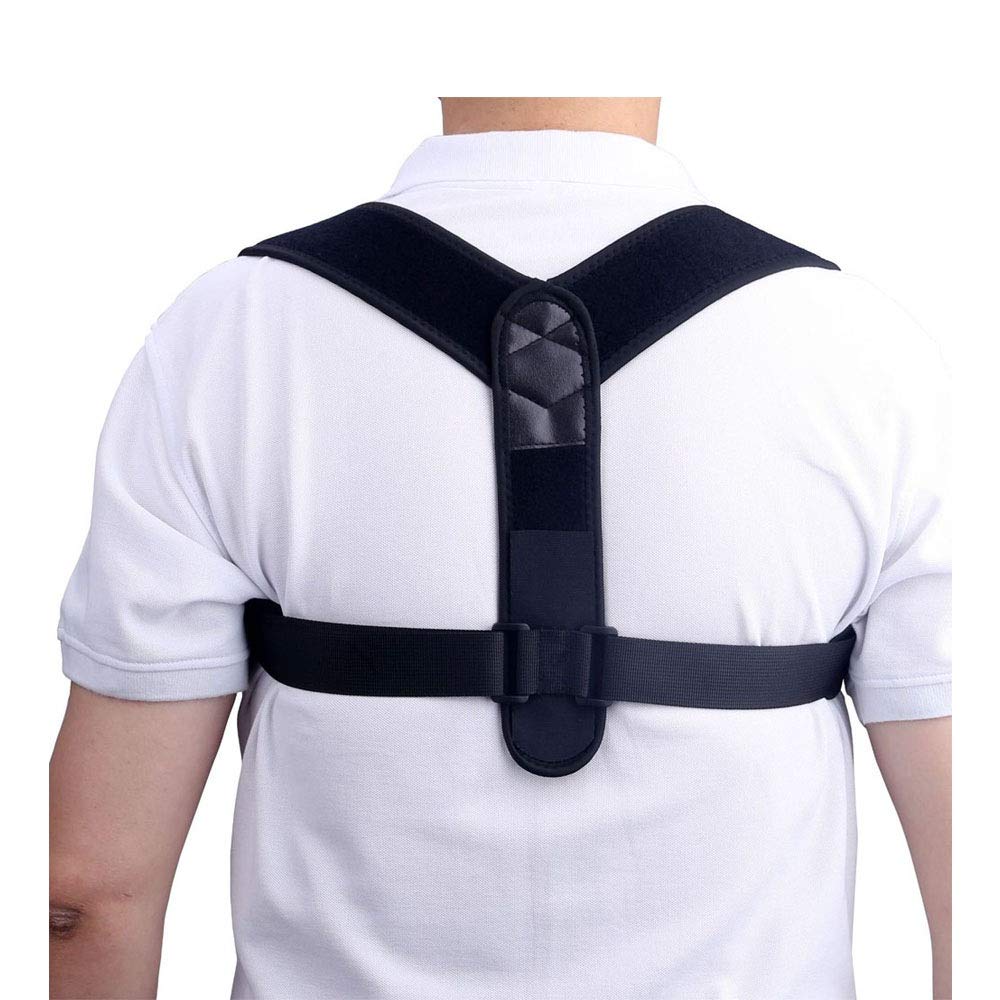 Chlyuan-hm Posture Corrector Spinal Support Posture Corrector For Women & Men Under Clothes Effective And Adjustable Shoulder Belt For Slouching & Hunching Upper Back Brace for Women and Men
