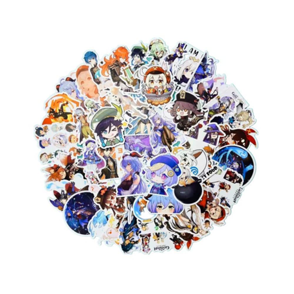 50 pcs of The Latest Genshin Impact Stickers Genshin Impact Sticker Pack Genshin Impact Product Stickers for Children, Girls and Adolescents