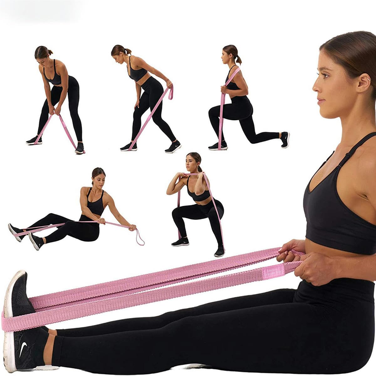 Workout Set 1 Pezzo Fascia Di Resistenza Per Glutei E Gambe ... - Shein Tonificare Glutei