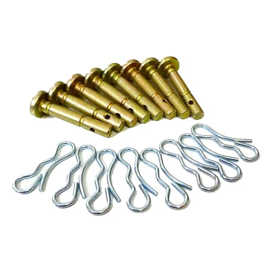 10 pcs Shear Pins + 10 pcs Cotters Pins for 738-04124A Cub Cadet MTD Troy Bilt 714-04040 738-04124 Snowblowers Replacement .25" x 1.5"