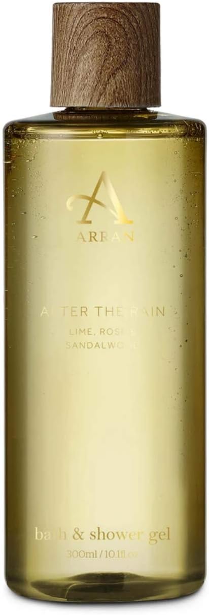 After the Rain Bath & Shower Gel (300ml) Lime, Rose & Sandalwood Scented Body Wash with Pro-Vitamin B5
