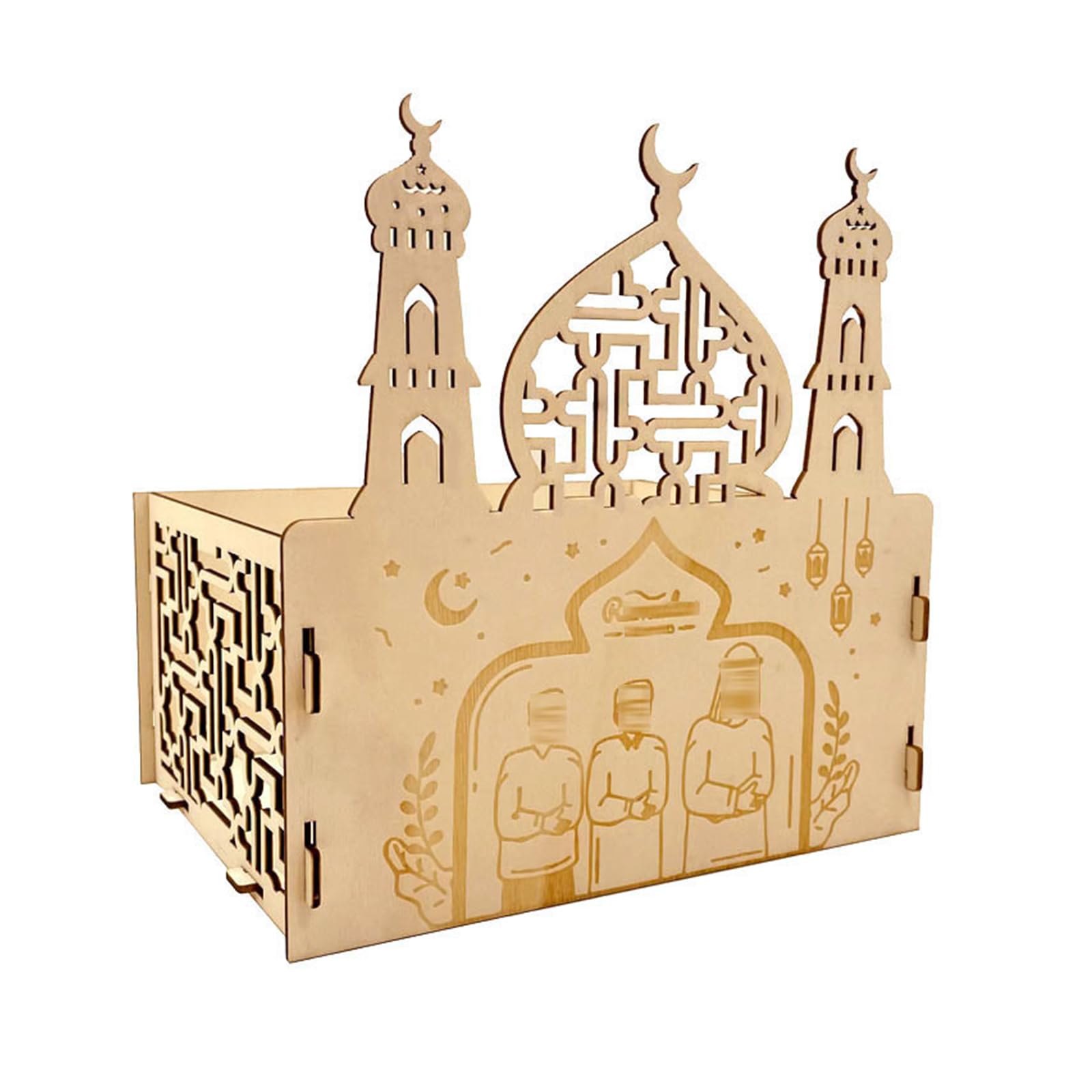 Carotoe C Arotoe Eid Wood Ornaments Stars Decorative Ornaments Party Decoration Supplies For Indoor Outdoor Garden Yard Decoration Eid