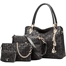 Fashion Women Handbag Shoulder Bag Top Handle Bag Purse Tote 4Pcs Set