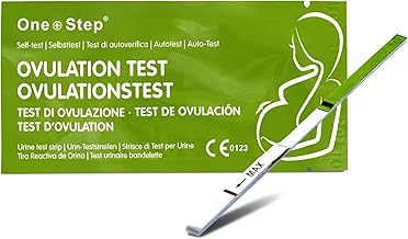 Pack de 10 tests d'ovulation One+Step avec une sensibilité optimale de 20 miu/ml - test de fertilité pour femmes - tests d'ovulation pour l'ovulation