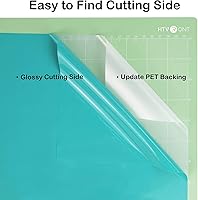 Vista 5 de HTVRONT - Vinilo Turquesa Permanente - Rollo de Vinilo Adhesivo Turquesa Brillante de 12 Pulgadas x 14 Pies Compatible con Máquina de Corte Cricut
