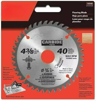 for Skil 75540 4-3/8", 40-Teeth for Skil Flooring Saw Blade