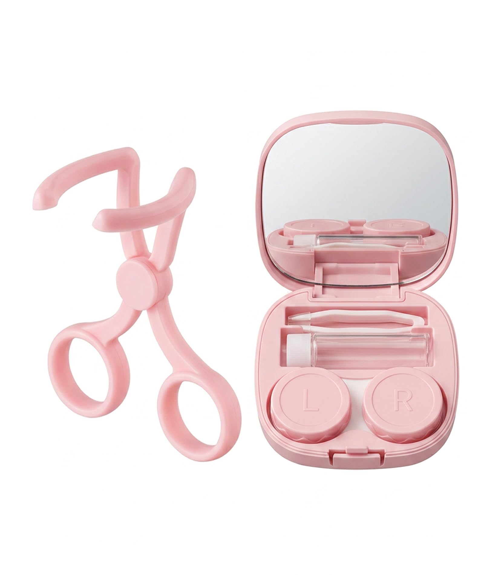 6pcs Lens Applicator Tool, Pink Contact Lens Helper Set for Beginners and Travelers, Six-Piece Lens Applicator Tool with Storage Case, Ideal for Long Nails and Limited Hand Mobility-image-3