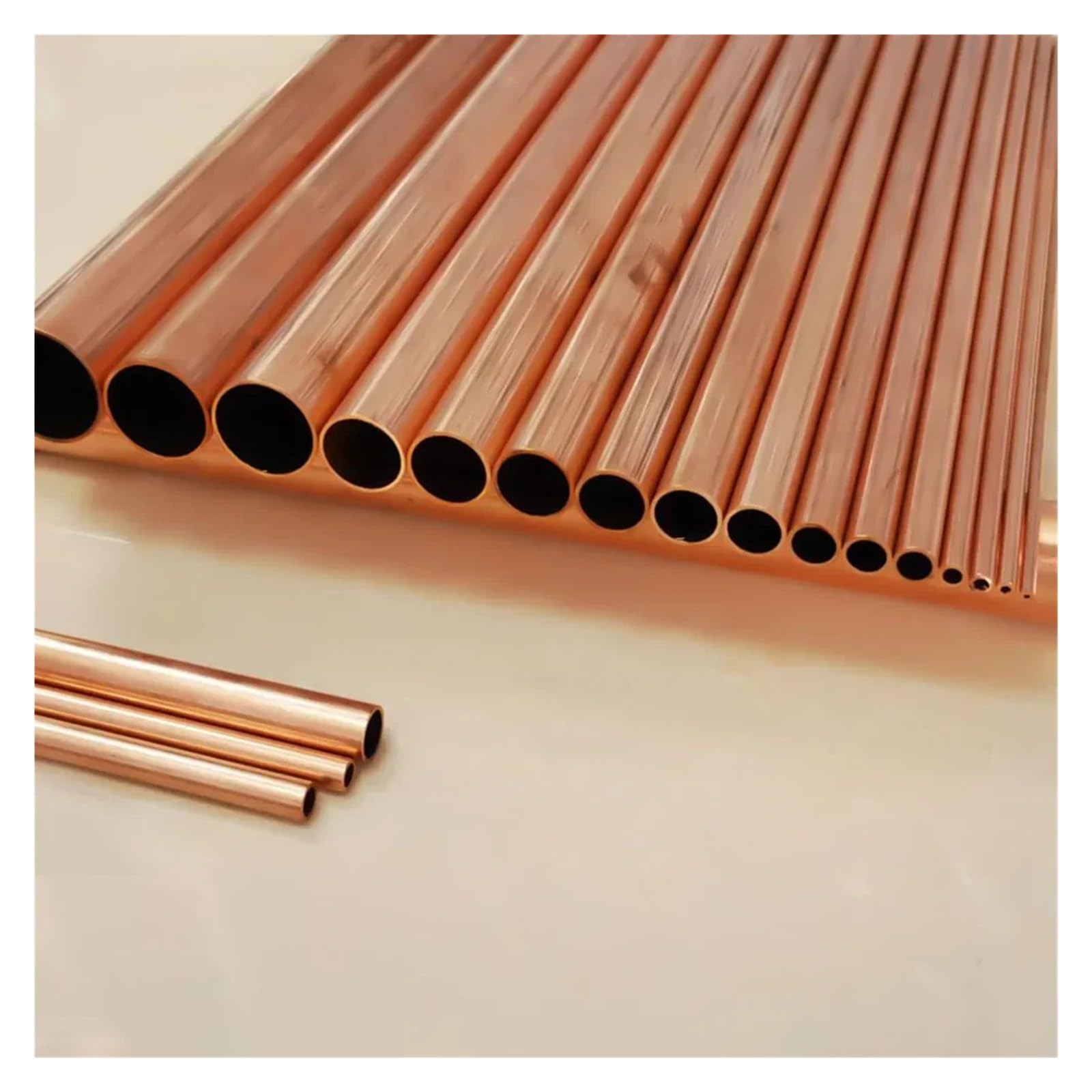 Tubo dritto tondo in rame rosso e lega di rame, spessore preciso 0,5-2 mm, diametro esterno 17-30 mm, lunghezza 300 mm, 500 mm(300mm-OD 18 x ID 14mm)